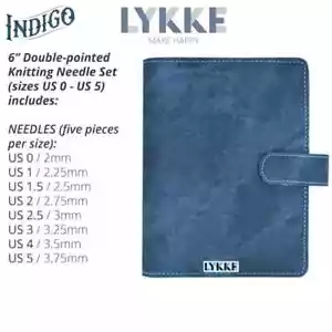 LYKKE ::Indigo Double Pointed Needles Set:: SMALL in Indigo Pouch - Bild 1 von 2