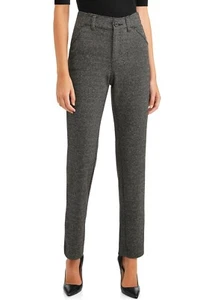 Time And Tru Women's Knit Trouser Pants Size 14 Avg Tweed Color NEW - Picture 1 of 3