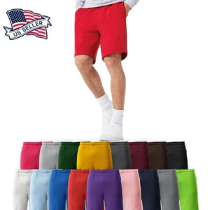 Mens Sweat Shorts Fleece Track Pants Casual Lounge HIP HOP Gym Training Campus - Picture 1 of 44