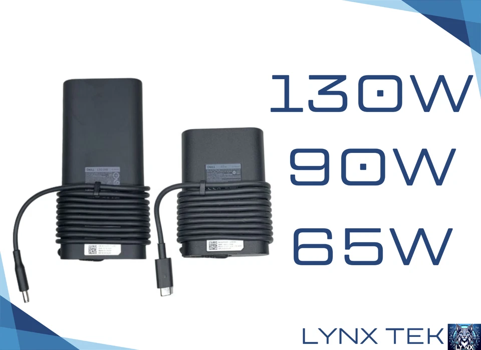Genuine Dell AC Adapter Laptop Charger 130w 90w 65w Precision Latitude Inspiron - Image 1 of 1