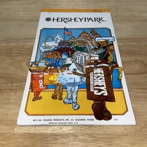 Blocco note/libro vintage anni 70 Hershey Park pagine assortite parco tematico memorabilia - Foto 1 di 8