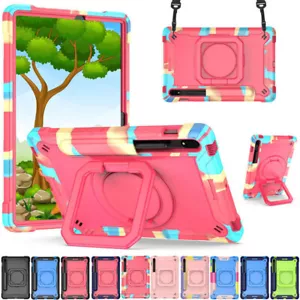 For Samsung Galaxy Tab S8 S9 S10+ Tablet Case Kids Shockproof Rotate Stand Cover - Picture 1 of 93