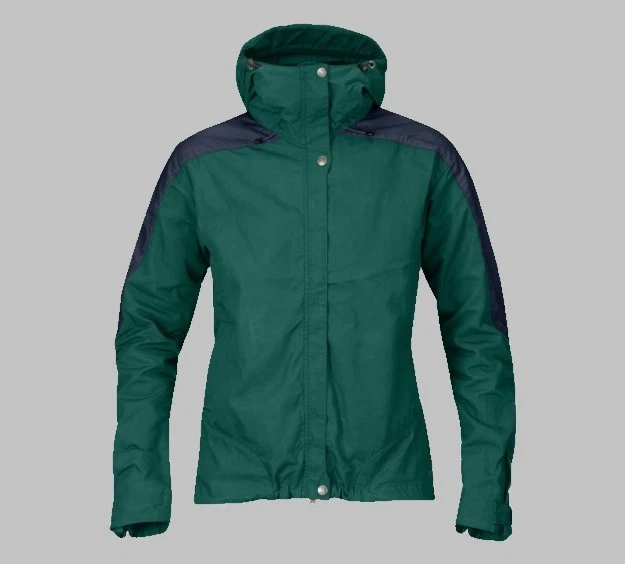 Fjallraven 女式 Skogso 夹克轻便 G-1000 铜绿暗海军蓝 xxs — 第 1/2 张图片
