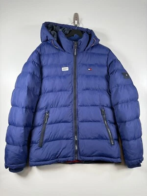 Tommy Hilfiger Mens Quilted Puffer Jacket Water Resistant Blue Sz S 22.5x29.5 - Image 1 of 4