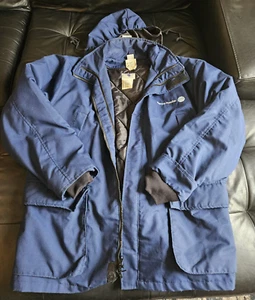 VTG AT&T Blue Work Jacket Size Large 90s Union Made USA VF Imagewear Canvas RARE - Picture 1 of 19