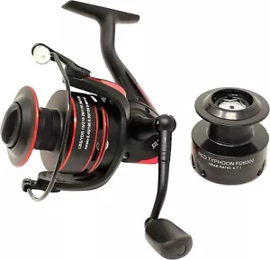 Silstar Red Typhoon Spinning Fishing Reel - 9+1 Ball Bearings - Inc Spare Spool - Picture 1 of 3