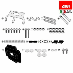 GIVI TL3112KIT ANCORAGGIO X TOOL BOX S250 PER SUZUKI 1000 DL V-STROM 2017-2019 - Picture 1 of 1