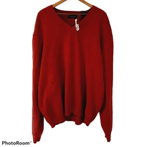 Van Heusen Rustic Red Checkerboard Knit Sweater NWT Men's XXL - Picture 1 of 4