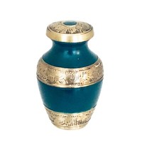Well Lived® White Enameled Small Keepsake Set of 4 Cremation Urn for human ashes
