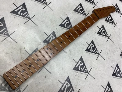 Cuello de guitarra eléctrica moderna Warmoth Tele arce llama tostado Foto 1 de 4
