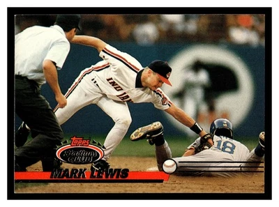 Mark Lewis #337 1993 Stadium Club Cleveland Indians Foto 1 de 2