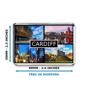 Cardiff - Imán de nevera Jumbo - Exclusivamente por diseños de puré - Imagen 1 de 3