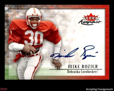 2012 Fleer Retro Autographics 2000 #00MR Mike Rozier AUTO - Image 1 of 2