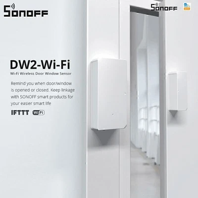 SONOFF DW2 Door Window Sensor Smart Switch Wireless WIFI Alarm Security System - Image 1 of 4