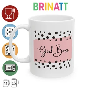 Keramiktasse - Mädchen Chef - lustiges Kaffeeliebhaber Geschenk, Teetasse, Bürotasse - Bild 1 von 9