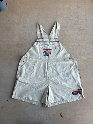 Disney Eeyore Women's 26/28 Overalls Shorts Y2K Vintage Winnie The Pooh - Image 1 of 4