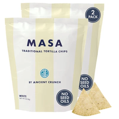 MASA Tortilla Chips Snack Pack - Seed Oil Free Snacks, Organic Chips Tortilla -  - Image 1 of 4