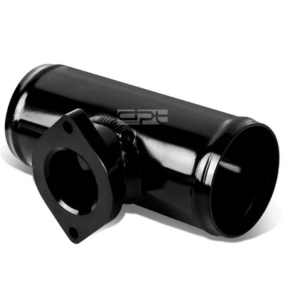 TIPO RS/S ESTILO 2.5" TURBO CARGADOR VÁLVULA SOPLADO BRIDA ADAPTADOR TUBO NEGRO Foto 1 de 4