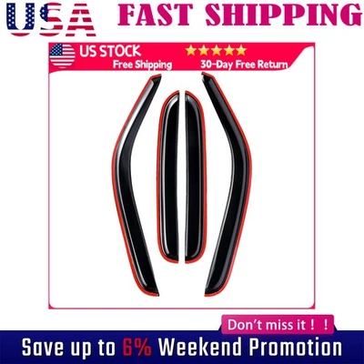 Protectores de lluvia para Chevy Tahoe 2000-2006 JDM negros 4 piezas 4x cinta Foto 1 de 4