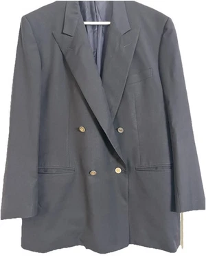 ⭐️ CHAQUETA BLAZER ERMENEGILDO ZEGNA DOBLE BOTONADURA 38/32 ⭐️ Azul Marino Foto 1 de 4