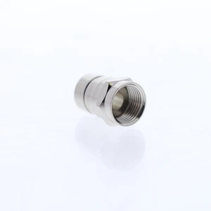 Leviton 1-Piece Crimp-On Coaxial Cable End F-Connectors RG6 75 Ohm 40985-1P6 - Picture 1 of 4