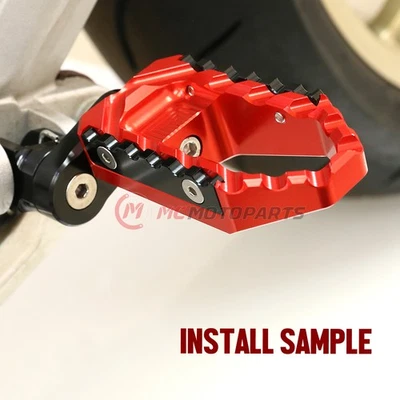 Red 1 inch Riser Front Touring Foot Pegs For BMW R 1200 S 04 05 06 - Imagem 1 de 4