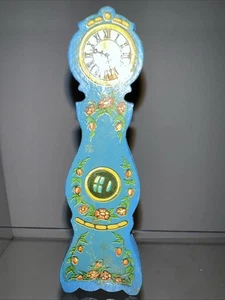 Orologio vintage Lundby blu stile Leksand nonno #4415 mobili casa delle bambole - Foto 1 di 6