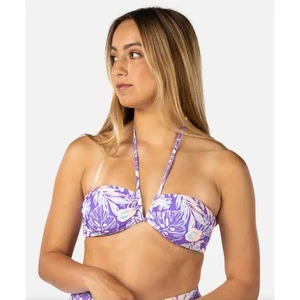 Rip Curl: Palm Party Halter Bikini Top Purple NWT Size Medium - Picture 1 of 9