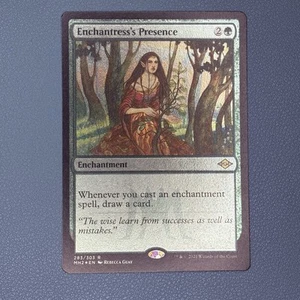 Enchantress's Presence (Foil Etched) Modern Horizons 2 MTG NM - Picture 1 of 1
