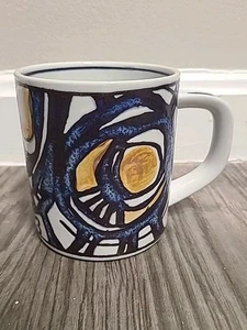 1973 Royal Copenhagen Aluminia Fayence GROß Becher mit STERLINGSILBER Boden - Bild 1 von 7