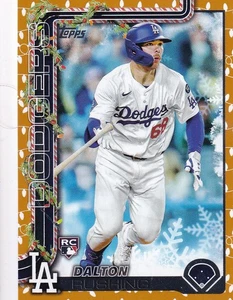Tarjeta Topps Holiday Orange Light Dalton Rushing 2025 #H105. nrmt-mt - Imagen 1 de 1