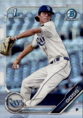 2019 BOWMAN DRAFT - CHROME 1ST JJ GOSS #BDC-61 REFRACTOR - Image 1 of 2