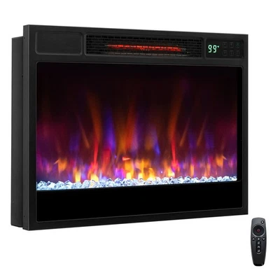 23" Infrared Quartz Electric Fireplace Insert with Remote Control - Image 1 of 4