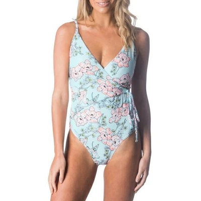 Bikini Rip Curl para mujer 10 NALU WRAP ONE PIECE - GSIWG1 Aqua PVP $99,99 Foto 1 de 3