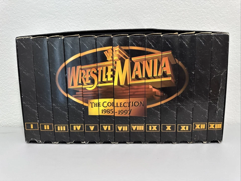 Wrestlemania the Collection 1985-1997 VHS Tape Box Set - Image 1 of 1