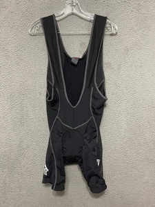 FIRST ASCENT MEN’S CYCLING BICYCLE Bib Padded Size XL Black Adult Nylon - Picture 1 of 4