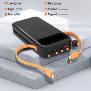 Powerbank 66W 2USB 20000mAh Batterie Akku Schnellladegerät USB-C alle Handy - Bild 1 von 12