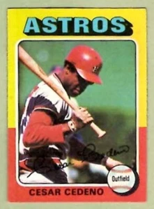 CESAR CEDENO Astros ~ 1975 Topps #590 ~ ENVÍO GRATUITO - Imagen 1 de 1
