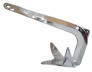 6.6 lbs 3 kg Stainless Steel Bruce/Claw Boat Anchor, Boats up to 23' ft * - Picture 1 of 1