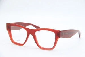 Authentic CELINE CL50014I 066 Red Demo Lens Unisex Eyeglasses - 50 mm (65-1) - Picture 1 of 7