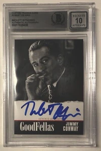 Robert De Niro Signed Goodfellas Custom Trading Card Beckett Witnessed Auto 10 - Picture 1 of 5