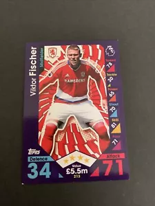 2016/17 Topps Match Attax Card Middlesbrough Viktor Fischer #213 - Foto 1 di 2