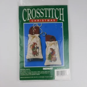 Bernat Counted Cross Stitch Christmas Antique Santa Claus Kit 95-8876-00 - Picture 1 of 5