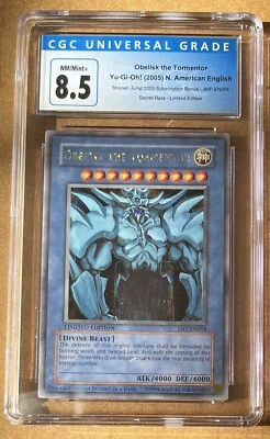 Yu-Gi-Oh! Obelisk the Tormentor JMP-EN004, CGC 8.5 - Image 1 of 2