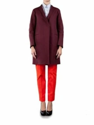 Abrigo de Primavera Jil Sander Vino Borgoña "Nigeria" Talla 4/S - org. $2450 Foto 1 de 4