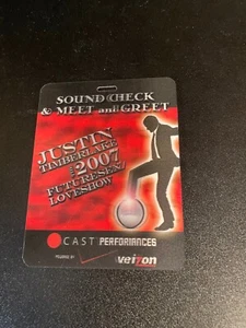 Justin Timberlake Lenticular 5" x 3,5" Soundcheck Meet & Greet 2007 - Bild 1 von 4