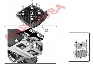 PIASTRA PORTAVALIGIA BMW R 1200 RT 2005-2013 GIVI E193 BMW R1200RT - Foto 1 di 1