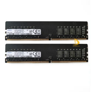 Samsung 2pcs 16GB 2RX8 PC4-2400T DDR4 19200MHz 288Pin UDIMM Desktop Memory RAM % - Picture 1 of 9