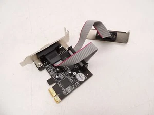 Carte profil bas à double port série Vantec UGT-PCE20SR complémentaire PCIe x1 - Photo 1/4