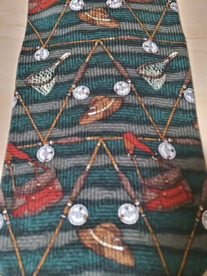 Cañas de pescar con mosca Field & Stream sombreros redes corbata de seda Foto 1 de 4